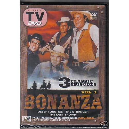 BONANZA VOL 1 3 CLASSIC EPISODES DVD