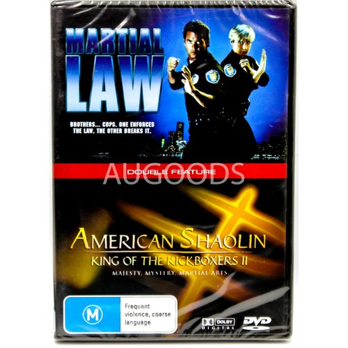 Martial Law | American Shaolin King of the Kickboxers II - Double Feature DVD