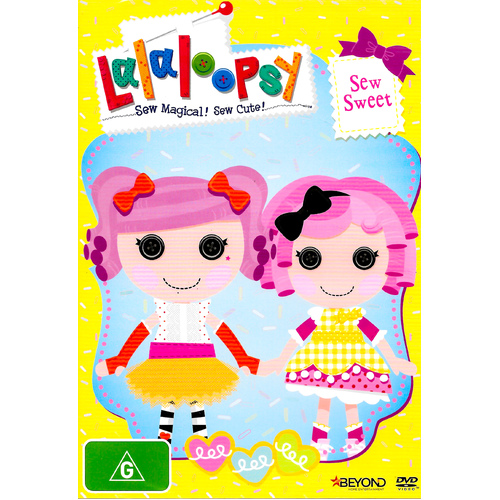 LALALOOPSY; SEW SWEET -Kids DVD Series Rare Aus Stock New Region 4