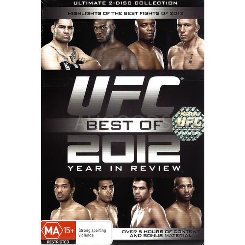 UFC: BEST OF 2012: YEAR IN REVIEW - Rare DVD Aus Stock New Region 4