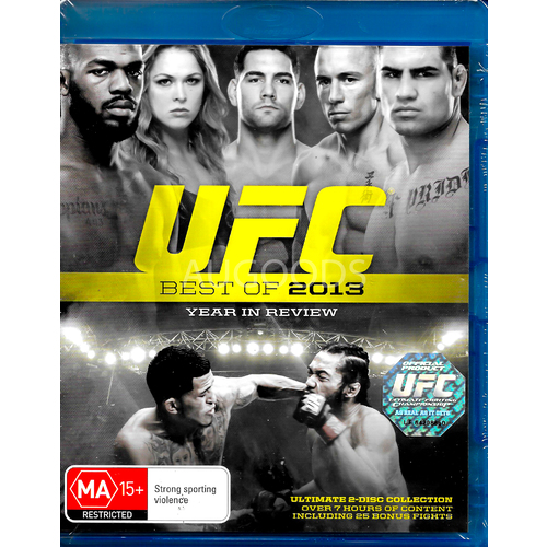 UFC: BEST OF 2013 YEAR IN REVIEW - Blu-Ray Series Rare Aus Stock New Region B