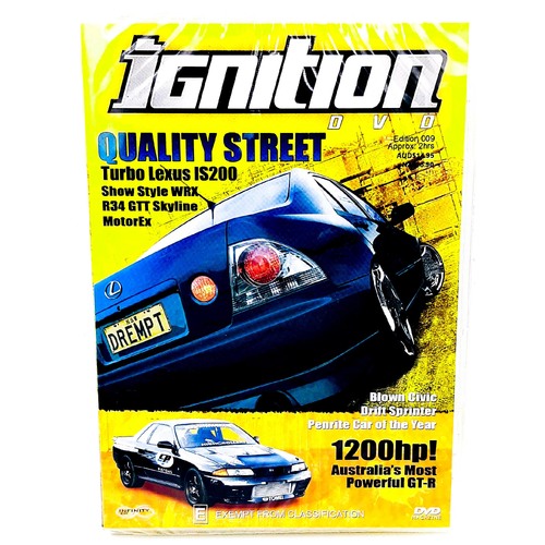 2 X IGNITION . EDITION 009. QUALITY STREET TURBO LEXUS IS200 DVD