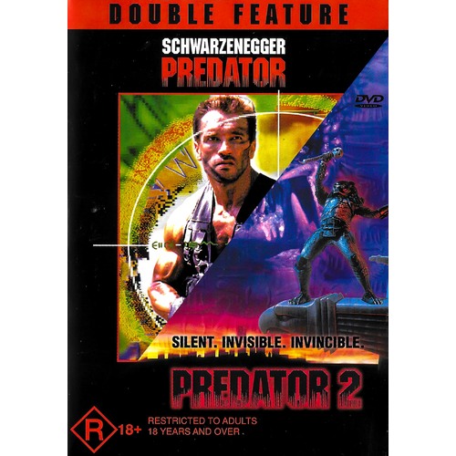 Predator 2 (Double Feature) - Rare DVD Aus Stock New Region 4