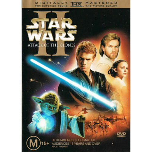 Star Wars Attack of the Clones - Rare DVD Aus Stock New