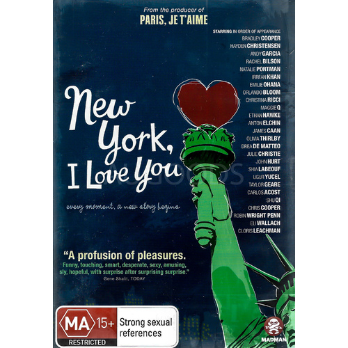 NEW YORK, I LOVE YOU - Rare DVD Aus Stock New Region 4