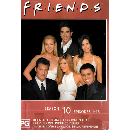 FRIENDS SEASON 10 -DVD Comedy Series Rare Aus Stock New Region 4