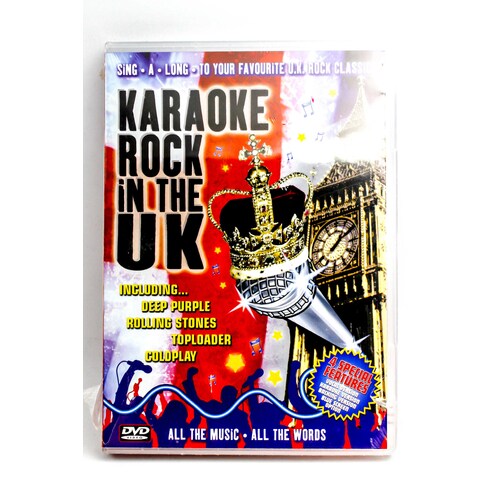Karaoke Rock In The UK -Rare DVD Aus Stock -Music New Region ALL