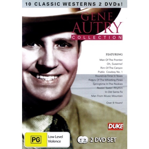 Gene Autry Collection 10 Movies On 2 Discs - Rare DVD Aus Stock New Region ALL