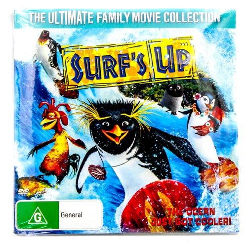 Surf&#39;s Up - Slip Case -Rare DVD Aus Stock -Kids &amp; Family New Region 4