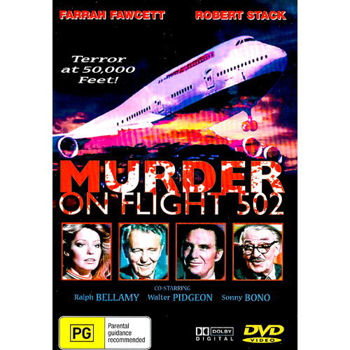 Murder On Flight 502 -Farrah Fawcett Robert Stack - Rare DVD Aus Stock New