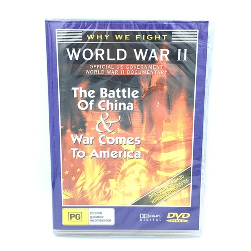 THE BATTLE OF CHINA &amp; WAR COMES TO AMERICA (PG) -DVD War Series New Region ALL