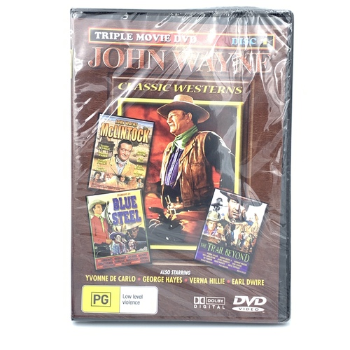 John Wayne Blue Steel The trail beyond McLintock - Rare DVD Aus Stock New
