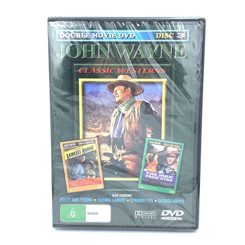 John Wayne double movie lawless range man from utah classic - DVD New Region ALL