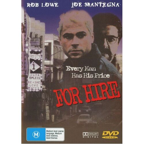 FOR HIRE (: 1999) REGION FREE - Rare DVD Aus Stock New