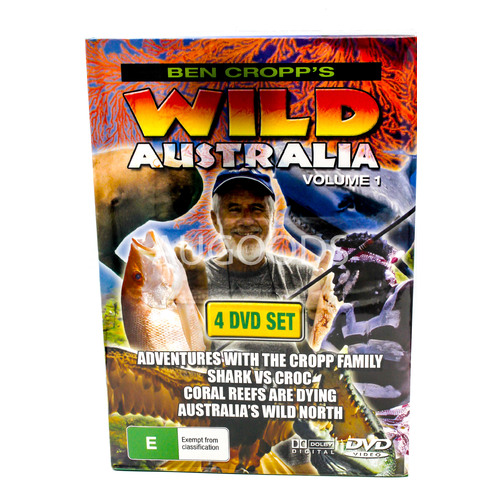 Ben Cropp&#39;s Wild Australia Volume 1 4 Disc Set -Educational DVD Series New