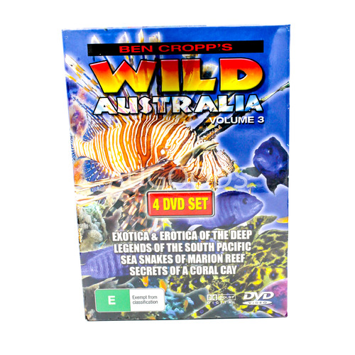 Ben Cropp&#39;s Wild Australia Volume 3 4 Disc Set -Educational DVD Series New