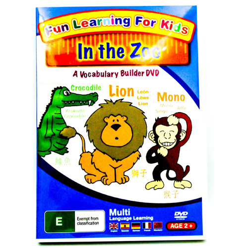 Fun Learning For Kids - In the Zoo -Kids DVD Series Rare Aus Stock New