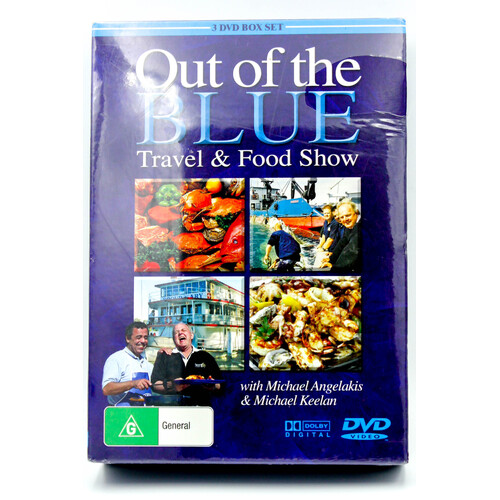 Out of the BLUE Travel &amp; Food Show 3 Disc Box Set -Educational DVD Series New