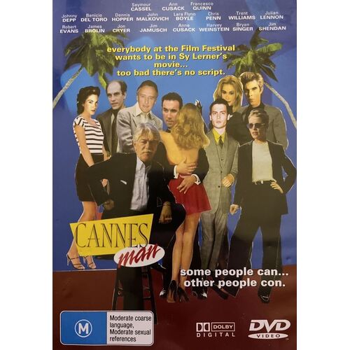 CANNES MAN JOHNNY DEPP 1996 -Rare DVD Aus Stock Comedy New