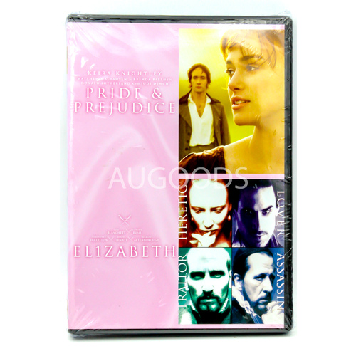 Pride &amp; Prejudice / Elizabeth -Rare DVD Aus Stock -War New
