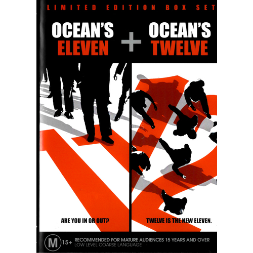 OCEANS ELEVEN + OCEANS TWELVE - Rare DVD Aus Stock New Region 4
