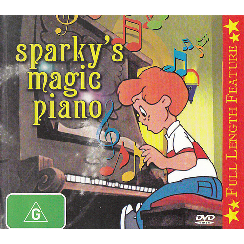 Sparky&#39;s Magic Piano (Full Length Feature) -Kids DVD Rare Aus Stock New