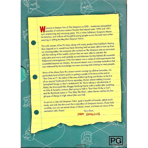 The Simpsons The Complete Second Season Collector&#39;s Edition 4 Disc Set DVD Preowned: Disc Like New
