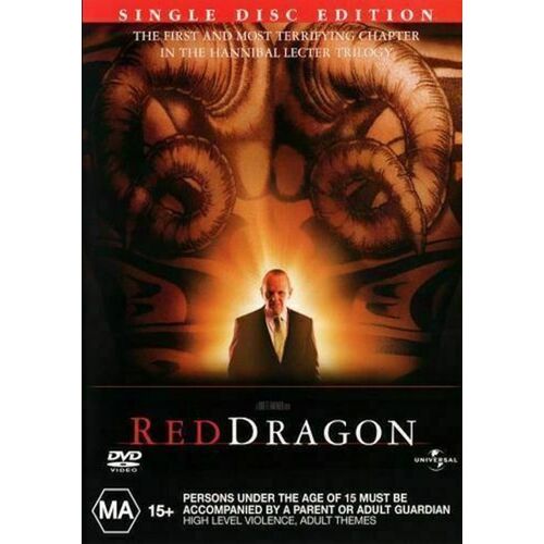 RED DRAGON - Rare DVD Aus Stock PREOWNED: DISC LIKE NEW