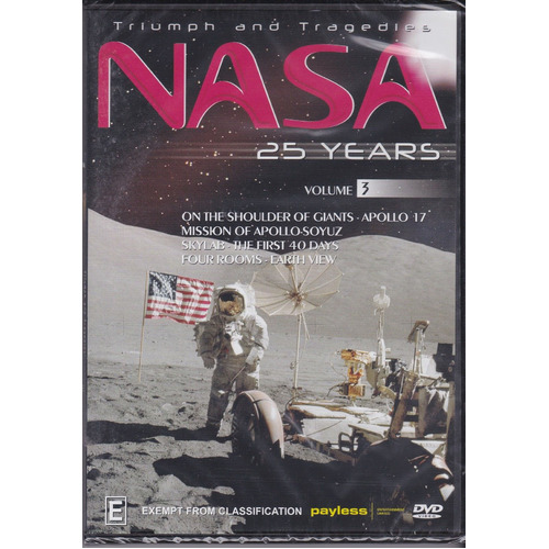 NASA 25 YEARS VOLUME 3 APOLLO- SKYLAB DVD Preowned: Disc Like New
