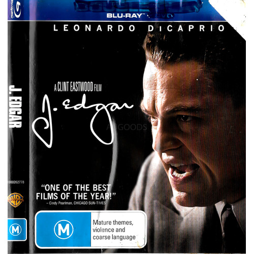 J.Edgar Blu-Ray Preowned: Disc Like New
