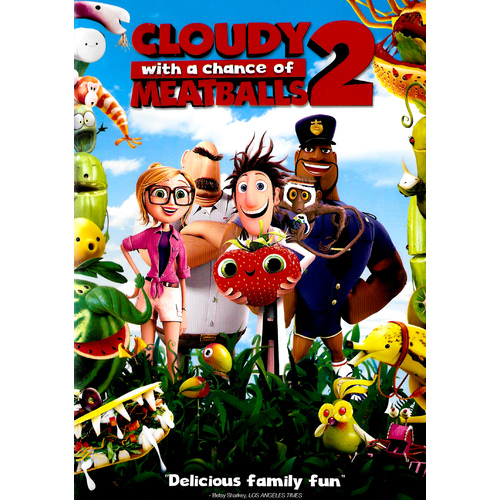 CLOUDY WITH A CHANCE OF MEATBALLS 2 -Rare Preowned DVD Excellent Condition Aus Stock -Kids &amp; Family 