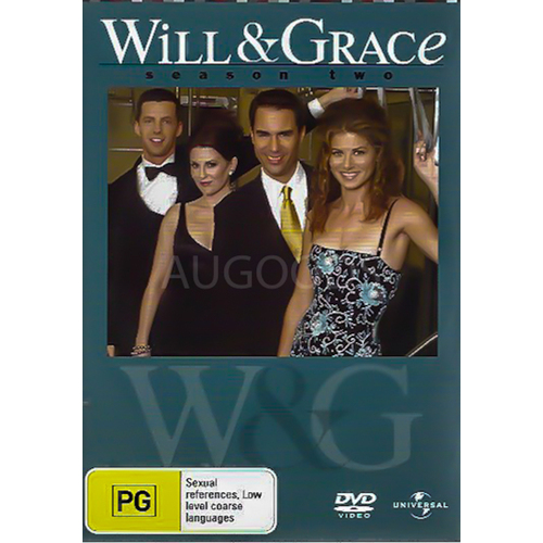 WILL &amp; GRACE Season 2- Rare DVD Aus Stock Preowned: Excellent Condition