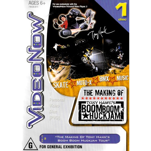 Tony Hawk&#39;s BoomBoom HuckJam - DVD Series Rare Aus Stock Preowned: Excellent Condition