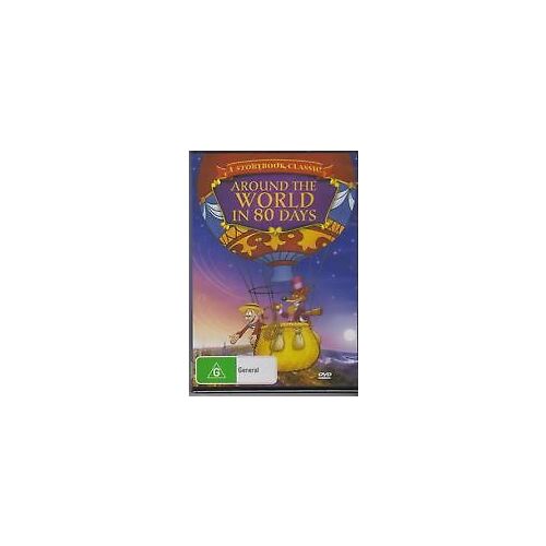 Around the World in 80 Days Animated Movie Kid&#39;s Cartoon Jules Verne AUS DVD Preowned: Disc Excellent