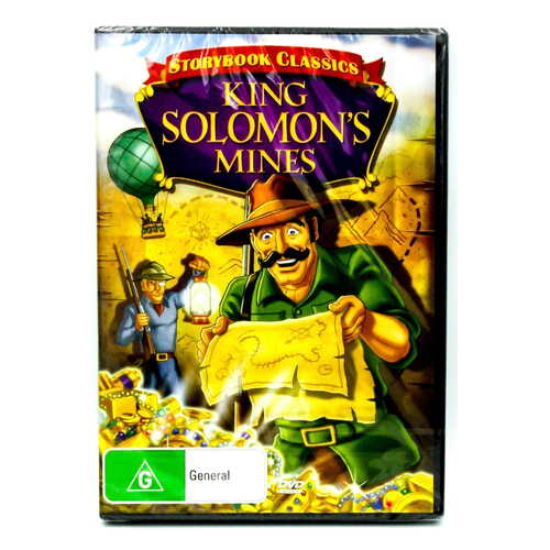 KING SOLOMON&#39;S MINES : Storybook Classics Animated Family Adventure Movie. DVD Preowned: Disc Excellent