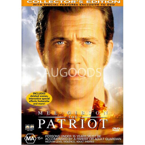 THE PATRIOT : MEL GIBSON, HEATH LEDGER, JASON ISAACS DVD Preowned: Disc Excellent