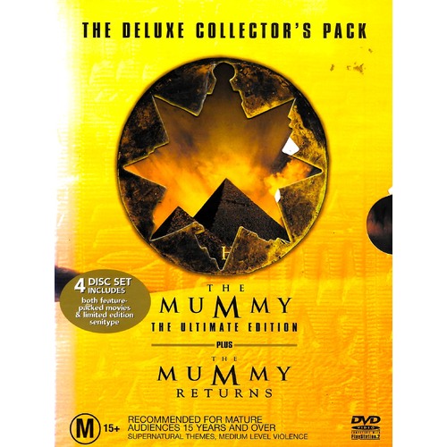 The Mummy Plus The Mummy Returns - The Deluxe Collector&#39;s Pack - Preowned DVD Excellent Condition 