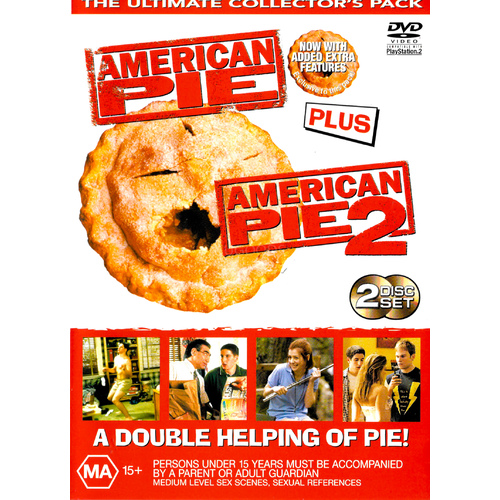 American Pie 1 &amp; 2 -Rare DVD Aus Stock Comedy Preowned: Excellent Condition