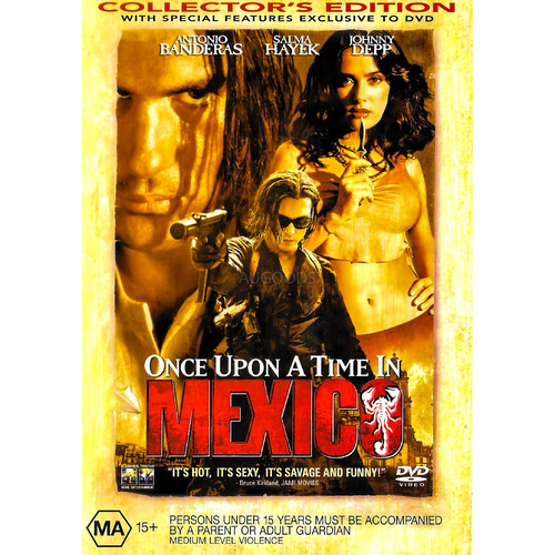 Once Upon A Time In Mexico- Antonio Banderas, Johnny Depp - DVD Preowned: Excellent Condition