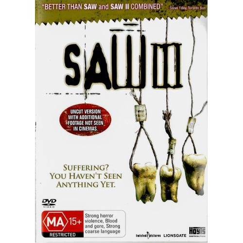 SAW III DVD Preowned: Disc Excellent