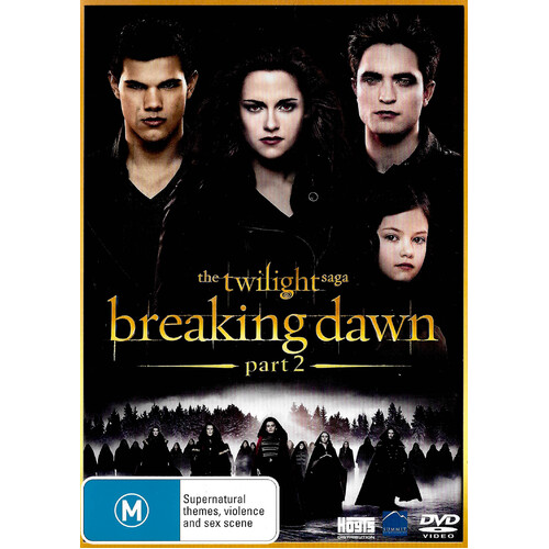 The Twilight Saga - Breaking Dawn Part 2 -Rare Aus Stock Comedy Preowned DVD Excellent Condition 