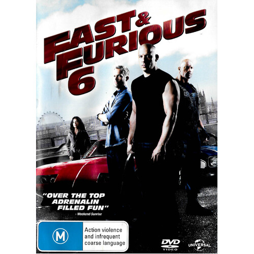 Fast &amp; Furious 6 - Rare DVD Aus Stock Preowned: Excellent Condition