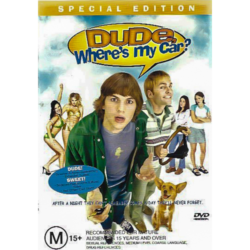 DUED, WHERE&#39;S MY CAR? DVD Preowned: Disc Excellent