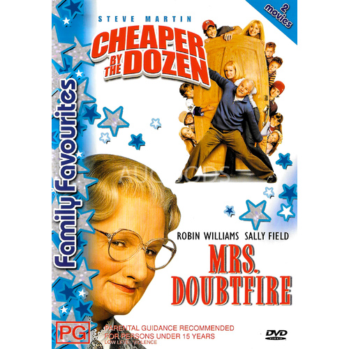 Cheaper by the dozen &amp; Mrs Douibtfire -Rare DVD Aus Stock Comedy Preowned: Excellent Condition