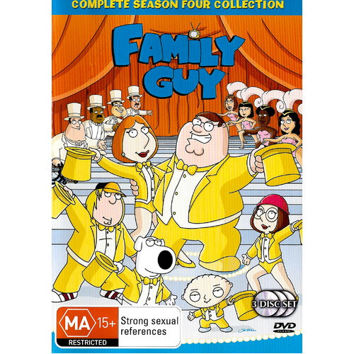 Family Guy: Season 4 -Rare Animated DVD Aus Stock Preowned: Excellent Condition