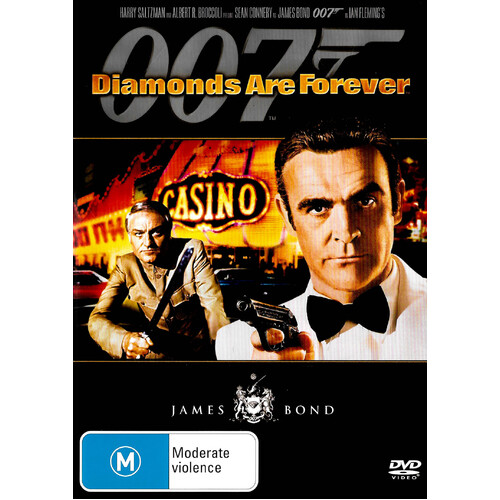 Diamonds Are Forever (007) DTS -Rare Aus Stock Comedy DVD Preowned: Excellent Condition