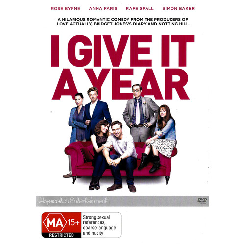 I Give it a Year -Rare DVD Aus Stock Comedy Preowned: Excellent Condition