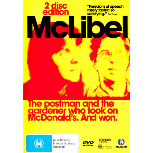 McLibel - Two Worlds Collide - Bonus Disc DVD Preowned: Disc Excellent