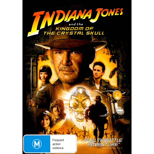 Indiana Jones and the Kingdom of the Crystal Skull - Rare Preowned DVD Excellent Condition Aus Stock