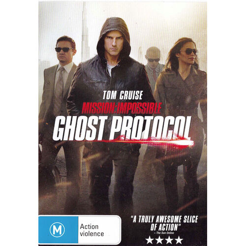 GHOST PROTOCOL MISSION - IMPOSSIBLE : TOM CRUISE DVD Preowned: Disc Excellent